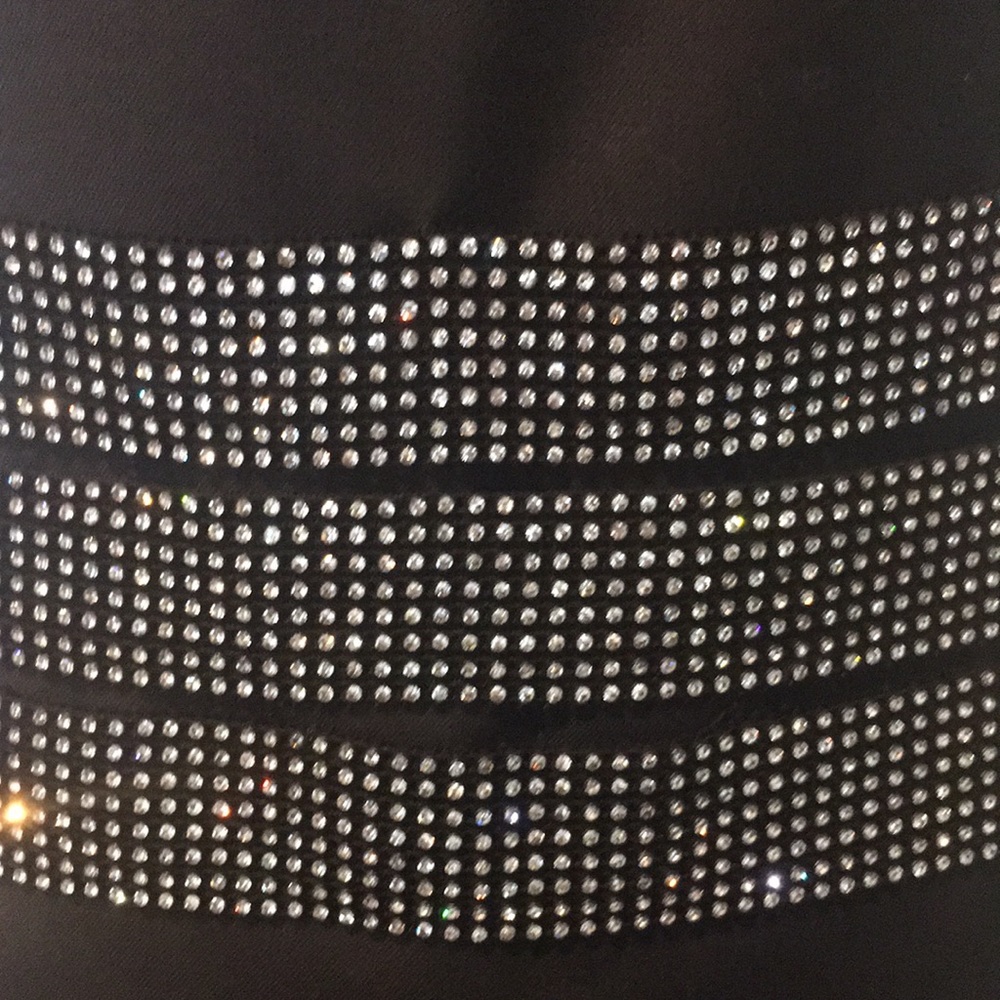 Tory Burch Black Midi Dress with Embellished Waist - Picture 2 of 16
